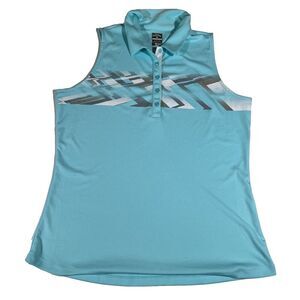 Callaway Opti Dri Sleeveless Polo Golf Shirt Women's Size Large